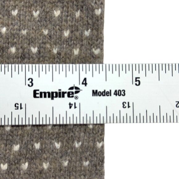 American Eagle Outfitters Scarf Women's Gray Knitted Fair Isle Cashmere Muffler - Picture 5 of 5